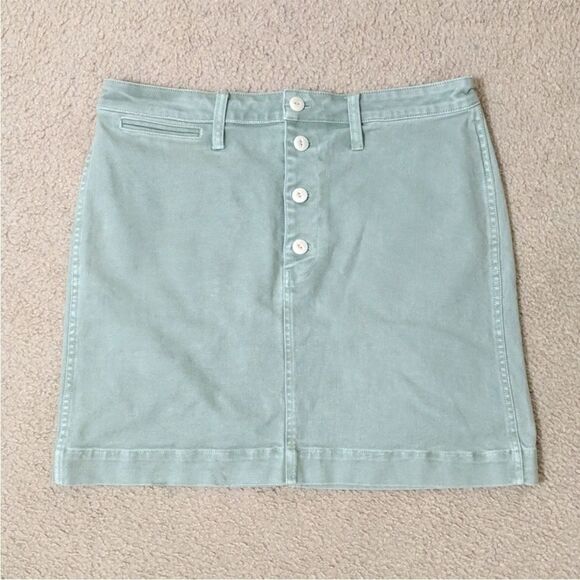 Madewell Dresses & Skirts - Madewell Denim Emmett Mint Sage Skirt, size 26